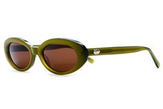 An oval silhouette that's super cute and super flattering. This Crap classic is a fam favorite. Velvet Mirror, Crap Eyewear, The Velvet, Oval Sunglasses, 90s Style, Mustard Seed, The Sweet, Sunnies, Olive Green