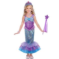 Girls 2 Piece Dazzling Mermaid Costume Medium 7/8 Adorable Sparkly Sequin Mermaid Costume Includes: Dress Headband Nwt Excellent Condition Way To Celebrate Mermaid Costume Kid, Mermaid Dress For Kids, Mermaid Costume Kids, Easter Sewing, Mermaid Costume Diy, Mermaid Halloween Costumes, Little Mermaid Dresses, Little Mermaid Costume, Mermaid Birthday Cakes