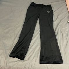 Never Worn Black Stretch Bottoms From H&m, H&m Loungewear Pants, Black Trousers From H&m, H&m Stretch Wide Leg Bottoms, H&m Wide Leg Stretch Bottoms, Trendy Fitted Pants By H&m, H&m Black Wide Leg Bottoms, Trendy Fitted H&m Pants, Trendy Stretch Bottoms From H&m