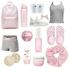 Volleyball Practice Aesthetic, Pink Volleyball Aesthetic, Volleyball Aesthetic Outfits, Shuffle Inspiration, Hello Kitty Volleyball, Volleyball Outfits Practice, Pink Volleyball Shoes, Volleyball Girls Outfits, Netball Outfits