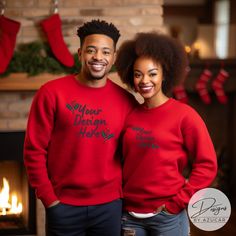 🎄  Gildan 18000 Comfort Colors 1566 Bella 3911 Crewneck Universal Mockup 🎄  Compliment your unique design this holiday season featuring this high quality digital mockup, showcasing a beautiful, African American couple with Christmas backdrop. This mockup will help spread the holiday cheer in your Etsy shop while elevating your designs to a new level!  If you are looking for more designs, check out the complete series of products! https://mockupsbyazucar.etsy.com ~~What To Expect~~ ❧ Digital Im Red Holiday Sweatshirt For Winter, Red Casual Holiday Sweatshirt, Casual Red Holiday Sweatshirt, Casual Red Sweatshirt For Holidays, Red Christmas Holiday Sweatshirt, Red Winter Sweatshirt As Gift, Red Long Sleeve Top For Gifts, Red Crew Neck Christmas Top, Red Crew Neck Top For Christmas