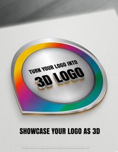 this is a 3d logo that can be used as a business card or brochure