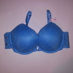 Victoria Secret Bra 36b Bombshell Push Up Blue Lace Very Sexy Plunge Underwire New With Tags *Bundle To Save Chavonne11 080324 Blue Stretch Bra With Removable Pads, Blue Stretch Bra With Medium Bust Support, Blue Bra With Medium Bust Support And Stretch, Blue Bra With Medium Bust Support, Victoria's Secret Push-up Bra With Padded Cups, Victoria's Secret Padded Push-up Bra, Blue Underwire Bra With Medium Bust Support, Victoria's Secret Blue Bra With Padded Cups, Blue Padded Cup Bra By Victoria's Secret