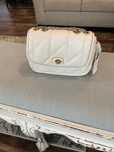 ad eBay - Find many great new & used options and get the best deals for Coach Pillow Madison - Chalk at the best online prices at eBay! Free shipping for many products! Coach Pillow Madison, Coach Pillows, 7 H, Ebay Finds, Chalk, Dust Bag, Shoulder Strap, Good Things, Pillows