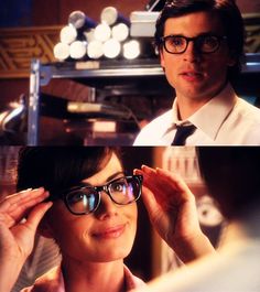 Smallville - Clark & Lois, the glasses :), MADE BY KIMMY WESTERBAAN. Smallville Clark And Lois, Clark Smallville, Best Tv Couples, Avatar Zuko