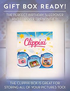 an advertisement for cuppi's birthday gift box