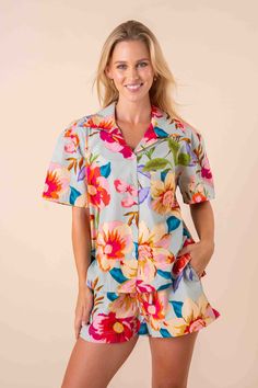 Introducing our enchanting Milou Short Sleeve Pyjama Set, where comfort meets style in a burst of floral delight! Crafted from luxurious 100% cotton material, these pyjamas promise a heavenly night's sleep. With a vibrant and colourful floral design, bedtime just got a whole lot brighter. Slip into this cozy ensemble and let your dreams bloom in full color! Pyjama Set, 50 Fashion, Black Friday Sale, Cotton Material, Pajama Set, Dreaming Of You, Floral Design, Pajamas, Sleep