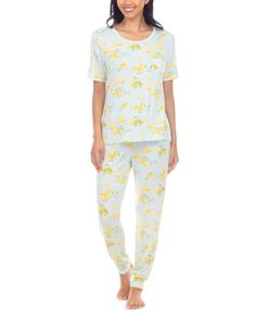 Honeydew Good Times Pajama Set Comfortable Spring Lounging Sets, Comfortable Lounging Sets For Spring, Comfortable Lounge Sets For Spring, Casual Spring Loungewear Sets, Spring Loungewear Sets, Comfortable Short Sleeve Spring Sets, Comfortable Stretch Sleepwear For Spring, Tea Leaf, Pajama Set Women