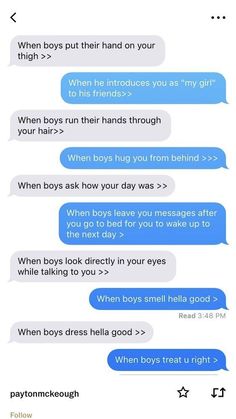 two texts that are being shared to each other