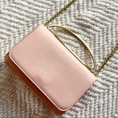 Bcbgmaxazria Light Pink Crossbody Gold Accent Bag Purse Brand New Condition - Never Used Gold Adjustable Strap Or Use As Clutch Color: Pink / Blush This Really Fun Sophisticated Bag Can Be Used As A Crossbody Bag Or Clutch. It Has A Pretty Gold Detail And Super Soft. I Would Carry My Lipstick, Phone, Wallet And Keys For The Night Out. You Can Use This Daily Or On Special Occasions. Pair This Bag With Nude Or Black Heels To Complete The Look. I Love This Bag So Much! I Never Got To Use It But It Pink Crossbody Shoulder Bag For Party, Pink Satchel Evening Bag For Party, Feminine Crossbody Shoulder Bag For Party, Blush Rectangular Bag For Parties, Chic Spring Bag For Night Out, Pink Crossbody Evening Bag With Detachable Strap, Pink Shoulder Bag With Detachable Strap For Party, Pink Evening Shoulder Bag With Chain Strap, Spring Shopping Shoulder Bag In Blush