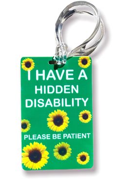 Hidden Disability PVC Double Sided printed card with choice of tag to attach to your bag or even a lanyard.  Made to order, you can be assured that you are receiving a quality product that will last. Rectangular Badge Holder With Id Window As Gift, Rectangular Badge Holder With Id Window, Rectangular Luggage Tag With Id Window As Gift, Rectangular Luggage Tag With Id Window, Hidden Disabilities, Id Card Lanyard, Medical Bag, Medical Bracelet, Amusement Parks