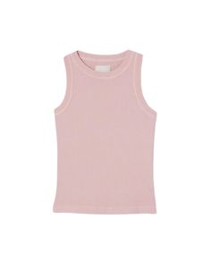 Discover timeless style with Citizens of Humanity's Isabel Rib Tank. Crafted from breathable organic cotton, this form-fitting racerback tank offers all-day comfort and style. Perfect for solo wear or layering. Shop now! Pink Ribbed Stretch Tank Top, Stretch Ribbed Pink Tank Top, Beige Ribbed Cotton Tank Top, Soft-washed Relaxed Fit Cotton Tank Top, Affordable Soft-washed Cotton Tank Top, Citizens Of Humanity, High Neckline, Baby Soft, Racerback Tank