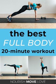 the best full body 20 - minute workout for women is here to help you get fit