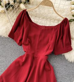 Cute A line short dress Fabric : blended Color: red, yellow, green, white Size: S, M, L S length 103 bust 82 waist 66 sleeve length 23 M length 104 bust 86 waist 70 sleeve length 24 L length 105 bust 80 waist 74 sleeve length 25 For more pictures of the dress, please contact us, thank you. Red Knee-length Trendy Mini Dress, Trendy Red Knee-length Mini Dress, Trendy Red Knee-length Dress, Red Fit And Flare Summer Dress, Trendy White Square Neck Dress, Red Fit And Flare A-line Mini Dress, Red A-line Fit And Flare Mini Dress, Red Fit And Flare Mini Dress, Red Fit And Flare Mini Dress Knee-length