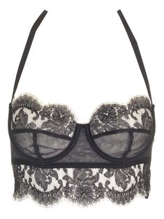 Black lace bustier top from Dolce & Gabbana with adjustable shoulder straps and back hook fastening. Black Lace Bustier, Top In Pizzo, Lace Bustier Top, Top Bustier, Versace Designer, Feminine Chic, Lace Vintage, Lace Bustier, Best Wallet