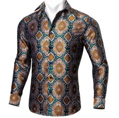 Shirt shirt S   - Sophisticated Gentlemen Luxury Printed Tops For Formal Occasions, Luxury Fitted Printed Tops, Formal Printed Shirt For Fall, Formal Long Sleeve Paisley Print Shirt, Elegant Formal Patterned Shirt, Elegant Patterned Formal Shirt, Patterned Fitted Top For Formal Occasions, Formal Fitted Patterned Shirt, Elegant Long Sleeve Shirt With Paisley Print