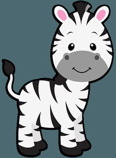 a zebra cut out on a white background