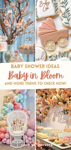 baby shower ideas with pink and orange accents