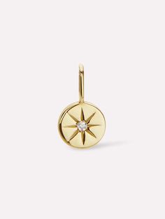 Gold Pendant - Gold Star Charm Gold Topaz, Detailed Jewelry, Solid Gold Chains, Metal Clay, Gold Star, Gold Chain Necklace, Online Jewelry Store, Star Pendant, Star Charms