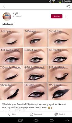 Liner Styles, Eyeliner Style, Permanente Make-up, Bentuk Alis, Makeup Order, Eyeliner For Beginners, Korean Eye Makeup, Eye Makeup Techniques, Makeup Tutorial Eyeliner