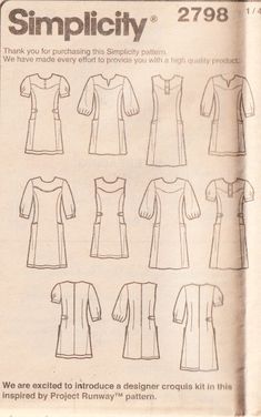 an instruction manual for how to sew a dress