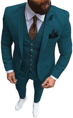 This elegant outfit is designed with high quality wool material. It is suitable for all kinds of occasion and comes in 3 pieces ( blazer + Waistcoat + pant trouser) the blazer can be worn with any kind of trouser or jeans For custom orders, Please feel free to start a conversation for further enquiries. I hope you have a pleasurable shopping experience Business Casual Teacher, Men's Tuxedo Wedding, Terno Slim Fit, Terno Slim, Prom Tuxedo, Vest Suit, Buckle Pants, Formal Tuxedo, Suits Men Business