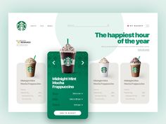 the starbucks app is designed to look like it has two cups of coffee on top