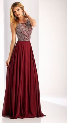 6b66610f881d1e2966783ce7e0448153_original Vestidos Color Vino, Beaded Bodice Prom Dress, Grad Dresses Long, Gaun Fashion, Stil Boho, Burgundy Prom Dress, Beaded Prom Dress, Grad Dresses, Dressy Dresses