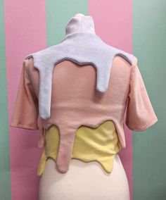 Candy Inspired Fashion, Candy Fashion Design, Bubblegum Punk Fashion, Decora Male Fashion, Pastel Turtleneck, Pastel Decora Fashion, Turtleneck Layering, Pop Kei, Cotton Gifts