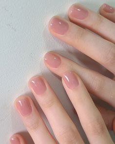 Nails For Nail Biters, Delicate Nails, Minimal Nails Art, Hello Nails, Nude Nail Designs, Simple Gel Nails