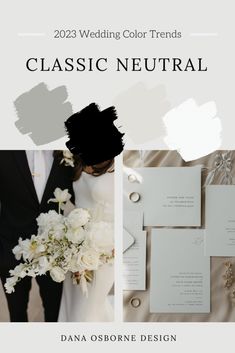 the wedding color trend is classic neutral