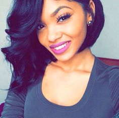 pinterest: @xpiink ♚ Weave Bob Hairstyles, Hair Colorful, Hairstyle Gallery, Short Hairstyle, Love Hair, Bob Hairstyle