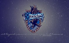 the ravenclaw logo on a blue background