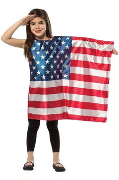 Dress with USA flag design USA Flag Dress Child Costume Product Description: Dress with USA flag design Manufacturer's Size Chart: Returns: To receive return instructions, please open a return request through eBay. Most returns are processed within 1-2 weeks from the day we get it back. All shipping charges (original and return shipping) are the buyer’s responsibility. Returns may take a little longer to process during Halloween season. Item is not eligible for return if: It is past 30 days sinc Vocabulary Dress Up, Girls Angel Costume, Patriotic Costumes, American Flag Dress, Flag Dress, Patriotic Dresses, Dress Up Outfits, Halloween Costumes For Kids, Costume Dress