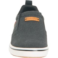 The Sharkbyte, by XTRATUF, is a low-cut, casual slip-on style. Breathable canvas uppers with suede accents make these casual slip-ons fun. Performance features include a DWR water-repelling coating and non-marking, slip-resisting Chevron outsole. Breathable mesh lining keeps feet cool on hot summer days and a molded EVA insole feels good underfoot. Casual Slip-ons With Vulcanized Sole For Sports, Casual Slip-on Sneakers With Textured Sole For Outdoor, Casual Slip-on Sneakers With Rubber Sole For Outdoor, Casual Black Slip-on Sneakers For Outdoor Activities, Casual Slip-on Sneakers For Outdoor Activities, Casual Canvas Slip-ons For Streetwear, Casual Slip-ons For Outdoor Activities, Casual Canvas Slip-on Sneakers For Sports, Casual Textile Slip-ons For Sports