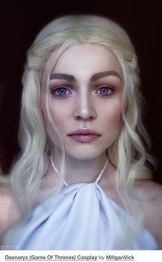 Game of Thrones Cosplay Khaleesi Makeup, Daenerys Targaryen Wig, Kahleesi Hair, Khaleesi Costume, Daenerys Targaryen Costume, Daenerys Targaryen Cosplay, Game Of Thrones Cosplay, Game Of Thrones Costumes, Game Of Throne Daenerys