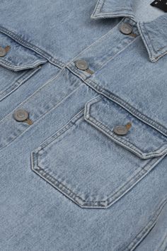 The iconic denim jacket, without all the fuss and flair. The Washed Denim Jacket is cut from Italian-engineered heritage denim made from 100% Organic Cotton, softened and finished with a no-frills wash that will continue to mold with wear and tear. It's the ideal jacket to complete an effortlessly clean look, whether you're going full on Canadian tux or dressing it up with navy chinos and Chelsea boots. Washed Blue Cotton Denim Jacket With Buttons, Medium Wash Utility Denim Jacket With Buttons, Utility Style Medium Wash Denim Jacket With Buttons, Washed Blue Recycled Denim Jacket With Pockets, Light Wash Utility Denim Jacket With Patch Pockets, Utility Denim Blue Denim Jacket With Button Closure, Washed Blue Utility Denim Jacket With Button Closure, Utility Denim Jacket With Button Closure, Denim Blue Utility Jacket With Button Closure