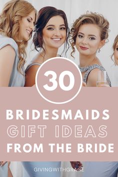 30 bridesmaids gift ideas from the bride Bridesmaids Gift Ideas, Unique Bridesmaid Gift, Wedding Planning Checklist Printable, Bridesmaid Gifts From Bride, Wedding Planning Binder, Bridesmaid Gift Ideas, Will You Be My Bridesmaid Gifts, Bridesmaid Gifts Unique, Wedding Planning On A Budget