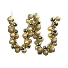 a pair of gold and silver beaded earrings