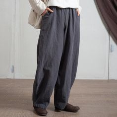 Feel calm while wearing our comfortable Japanese Zen Cotton Linen Palazzo Pants. These pants are made from a soft cotton and linen blend creating a light fabric that can be worn day or night in warm or cool temperatures. The solid design of these pants makes them versatile and easy to style and customize to your personal taste. Pair them with a tee, tank, or sweater and flats for a casual daytime look for a casual occasion. Specifications Material: Cotton, Linen Length: Full Length Style: Vintag Linen Palazzo Pants, Overalls Plus Size, Japanese Zen, Instagram Dress, Vintage Fits, Hippie Dresses, Pocket Pattern, Tank Top Camisole, Brand Collection