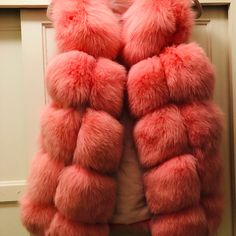 Real Fur Vest. Real Fur Vest, Fur Fashion, Fur Vest, Real Fur, Pink Ladies, Jackets For Women, Pink, Color