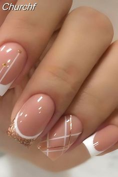 Short Nails Square, Nail Pink, French Manicure Nails, Fancy Nails Designs, Purple Nail, Square Head, Fake Nail, Short Acrylic Nails Designs, Elegant Nails