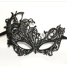 Masquerade, Costume Party, Sexy Dress Up. This Mask Is Sexy, Elegant, & Beautiful. Nwt/Boutique Black Gothic Fitted Masquerade Mask, Gothic Eye Mask For Masquerade Party, Fitted Black Eye Mask For Masquerade, Black Masquerade Mask For Halloween Evening, Fitted Black Masquerade Mask For Halloween, Fitted Black Masquerade Mask For Mardi Gras, Elegant Fitted Masquerade Mask For Mardi Gras, Glamorous Masquerade Mask For Carnival Evening, Glamorous Evening Masquerade Mask For Carnival