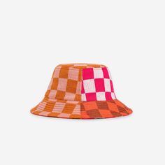 Mixed checkerboard jacquard knit bucket hat. Each hat is one of a kind – patchwork pattern placement may vary, but that's the fun of it. Details Body: 100% Acrylic Lining: 100% PolyesterMachine wash gentle, lay flat to reshape and dry8.5"w, 3.5"h, 2.25" brim Patchwork Bucket Hat, Knit Bucket Hat, Knot Stud Earrings, Knot Studs, Book Candle, Patchwork Patterns, Dog Sweaters, Jacquard Knit, Slipper Boots