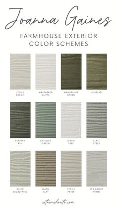 the color scheme for joanna gaine's farmhouse house exterior colors scheme