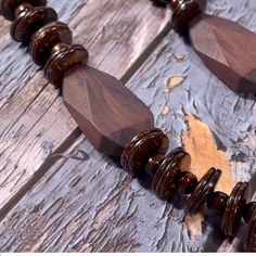 UDDEIN Handmade Wood Necklace & Pendant Vintage Statement Beads Chain Choker Long Wooden Jewelry Wood Necklace Pendant, Picture Necklace, Beads Chain, Wood Necklace, Bead Chain, Geometric Pendant, Chain Choker, Wooden Jewelry, Handmade Wood