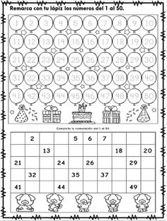 the printable worksheet for numbers 1 to 10 with pictures and numbers on it