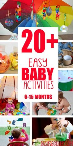 20 + easy baby activities for 6 - 15 months