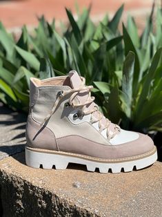 Pfeiffer Lug Sole Short Boot, Cream Multi Short Boot, Chinese Laundry, Stepping Out, Lug Sole, Short Boots, Lace Up Boots, Bootie, In Style, Two Tone