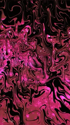 an abstract background with pink and black swirls